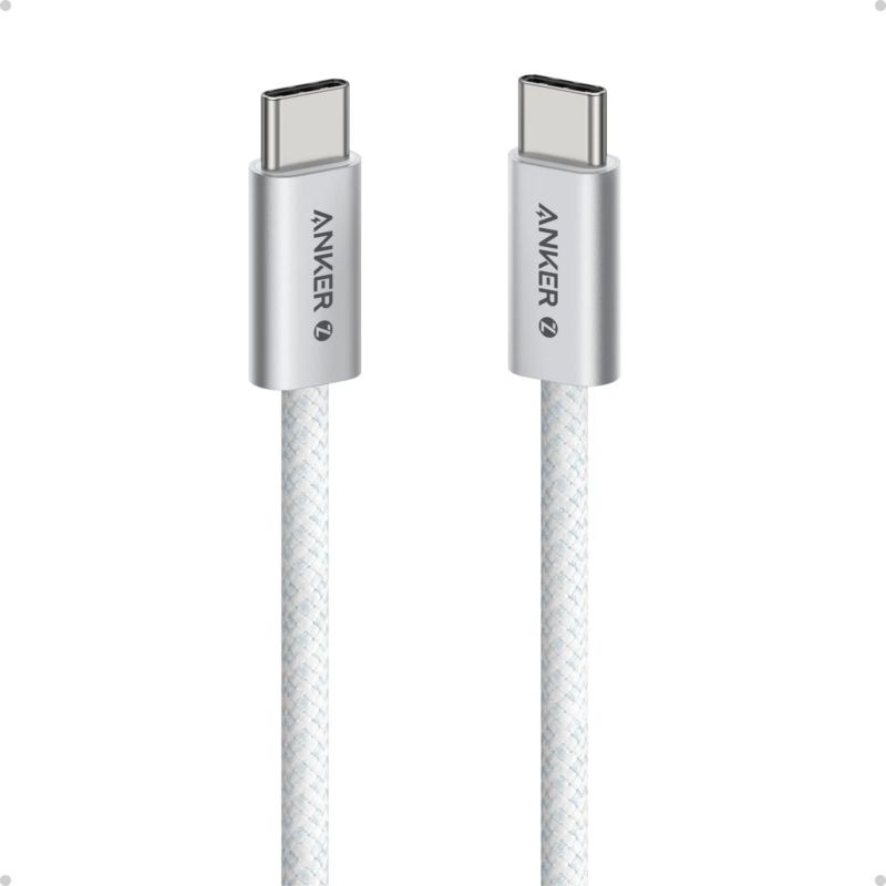 Anker Type C to Type C Braided Cable 240W 1m White